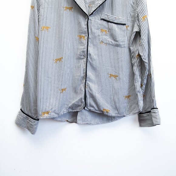 Rails Cheetah Striped Long Sleeves Pajama Top "Clara" - Picture 5 of 7